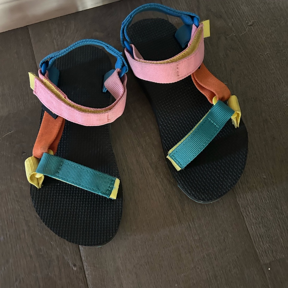Teva Pink and Orange Adventure Sandals